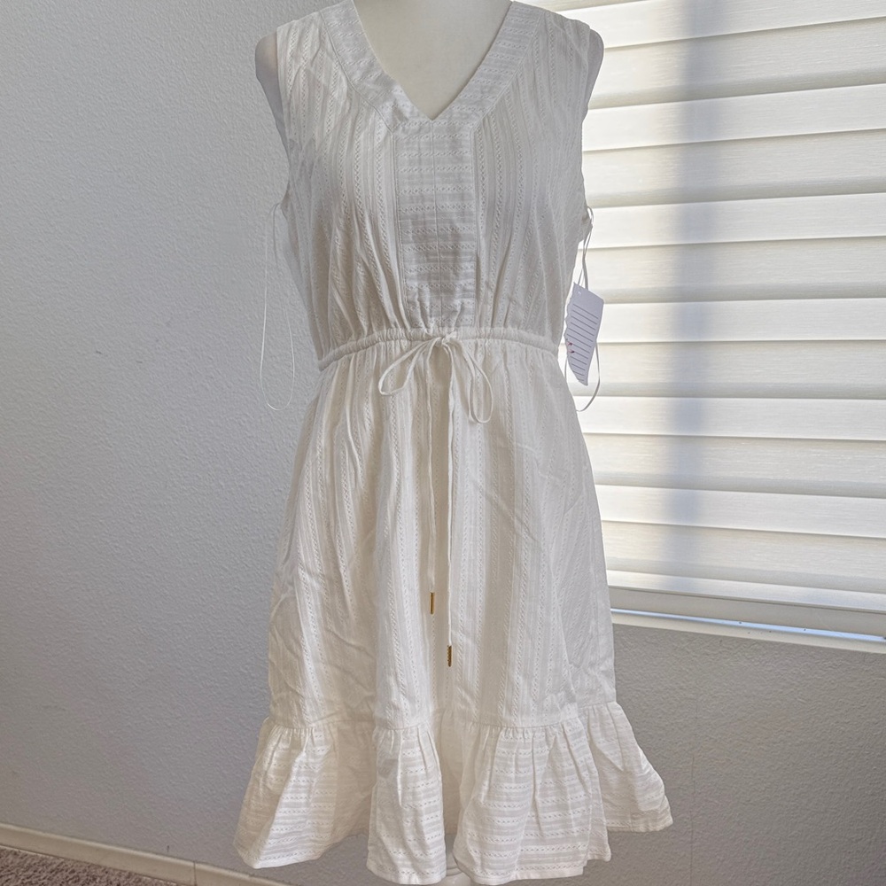 Draper James White/Cream Sleeveless Dress